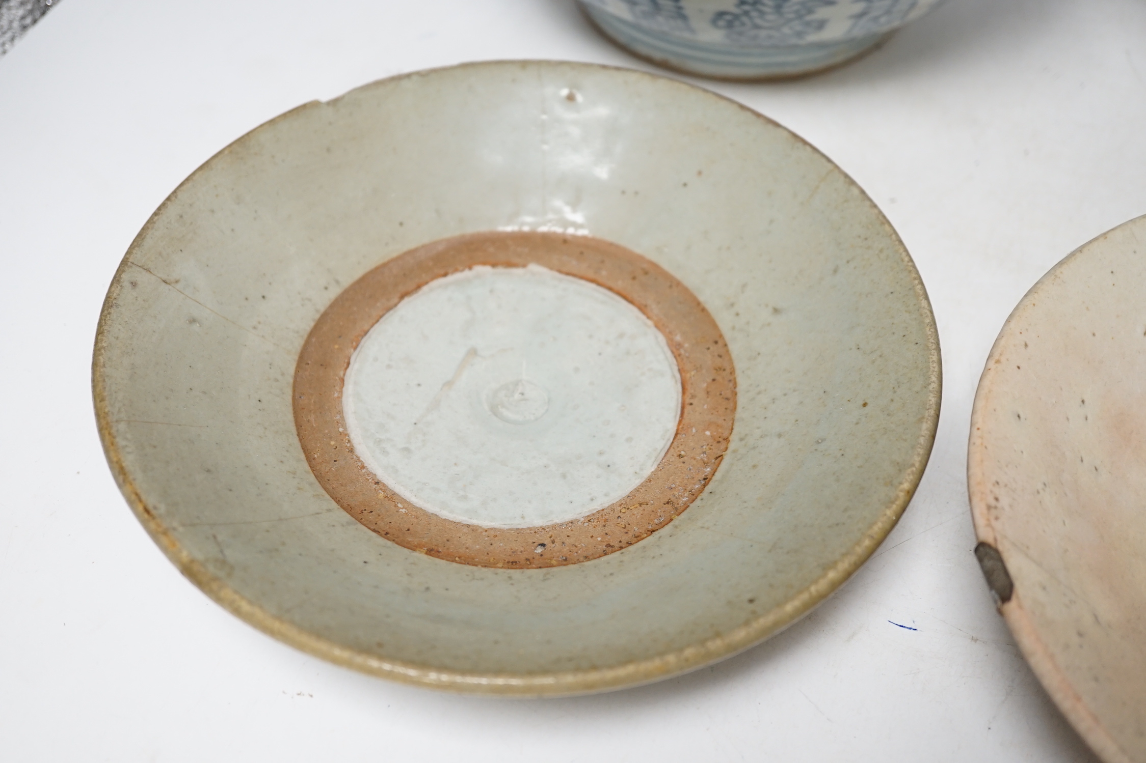 A Chinese Export bowl and three others, export bowl 11cm high - Image 3 of 12