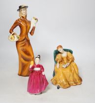 Ten Doulton porcelain figurines