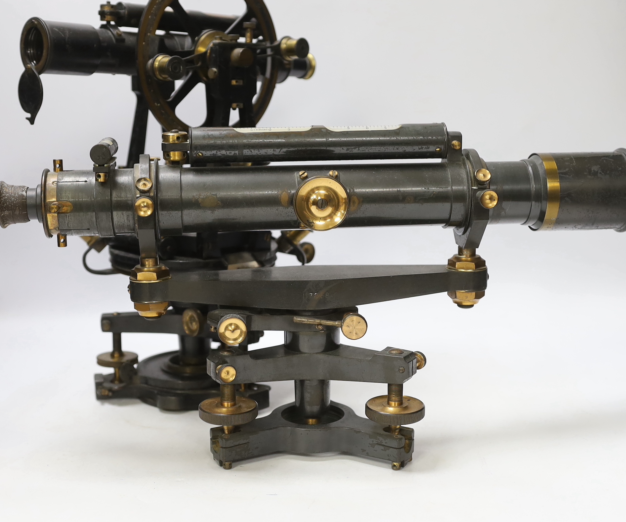 An early 20th century micrometer theodolite by Heath & Co. ‘Hezzanith’, Crawford, London, and an - Image 3 of 5