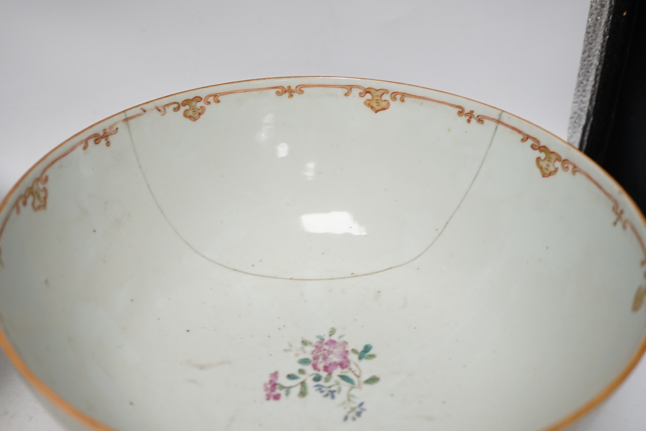 A Chinese Export bowl and three others, export bowl 11cm high - Image 9 of 12