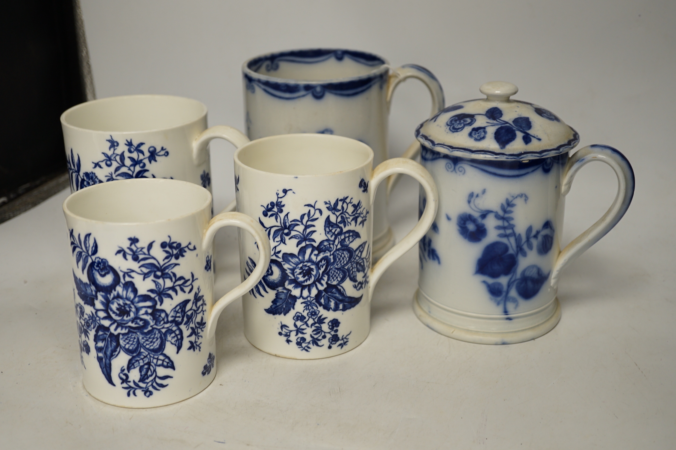 Three Coalport pine cone pattern graduated mugs and two pottery mugs (5) - Image 3 of 7