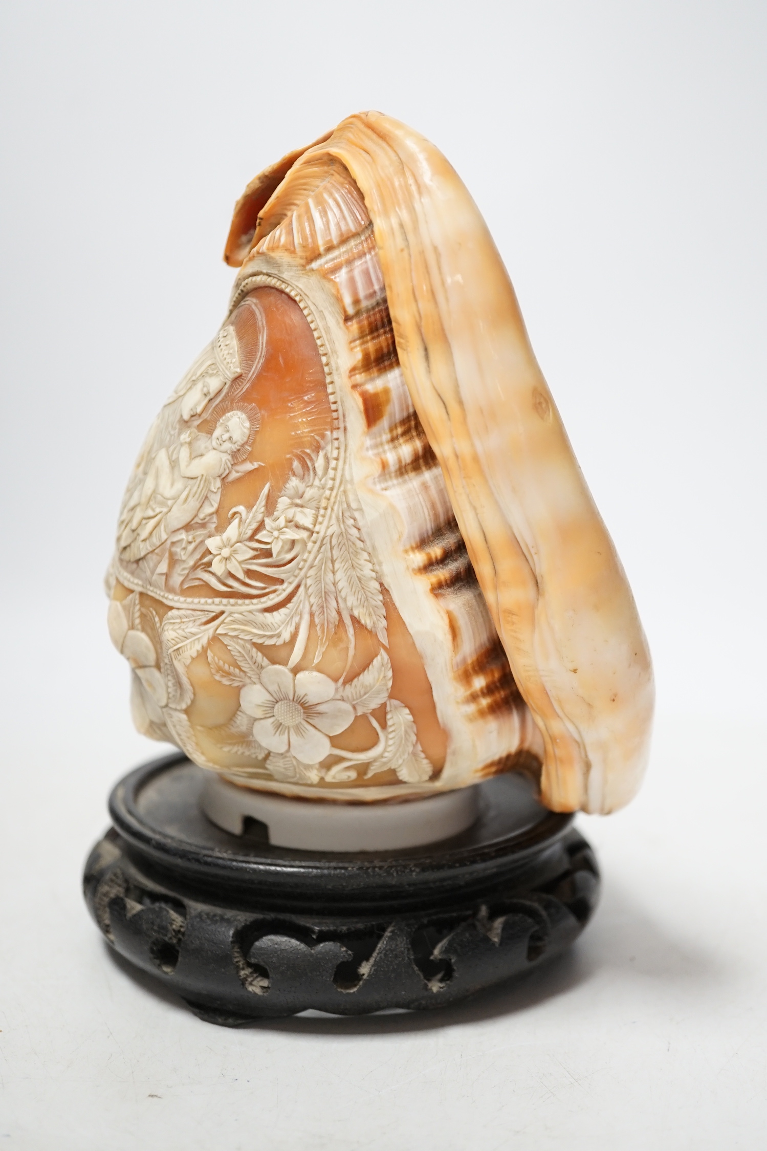 An Italian cameo carved night light, 19cm high - Image 2 of 4