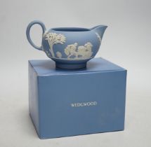 A collection of boxed modern Wedgwood and Spode jasperware etc. porcelain, including; lidded trinket