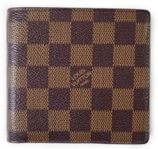 A Louis Vuitton bifold Damier coated canvas Marco wallet, LV - N61665, height 10cm, width 11cm