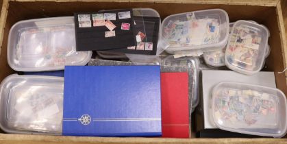 A very large quantity of stamps, some arranged in albums