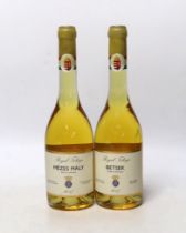 Two bottles of Royal Tokaji Betsek