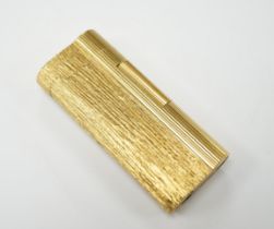 A boxed Dunhill gold plated S-type cigarette lighter