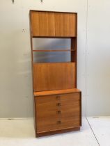 A G-Plan teak unit, width 76cm, depth 46cm, height 199cm