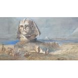 William Lee (1810-1865), watercolour, 'The Sphinx', signed, 27 x 46cm