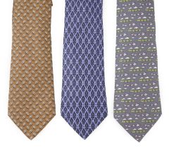 Three Hermès ties