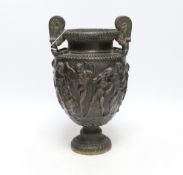 An early to mid 20th century bronze model of the ‘Townley Vase’ 28cm