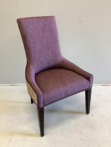 A set of ten Claverton dining chairs by Ben Whistler, Chapel Street, upholstered in Dedar Jasper