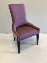 A set of ten Claverton dining chairs by Ben Whistler, Chapel Street, upholstered in Dedar Jasper