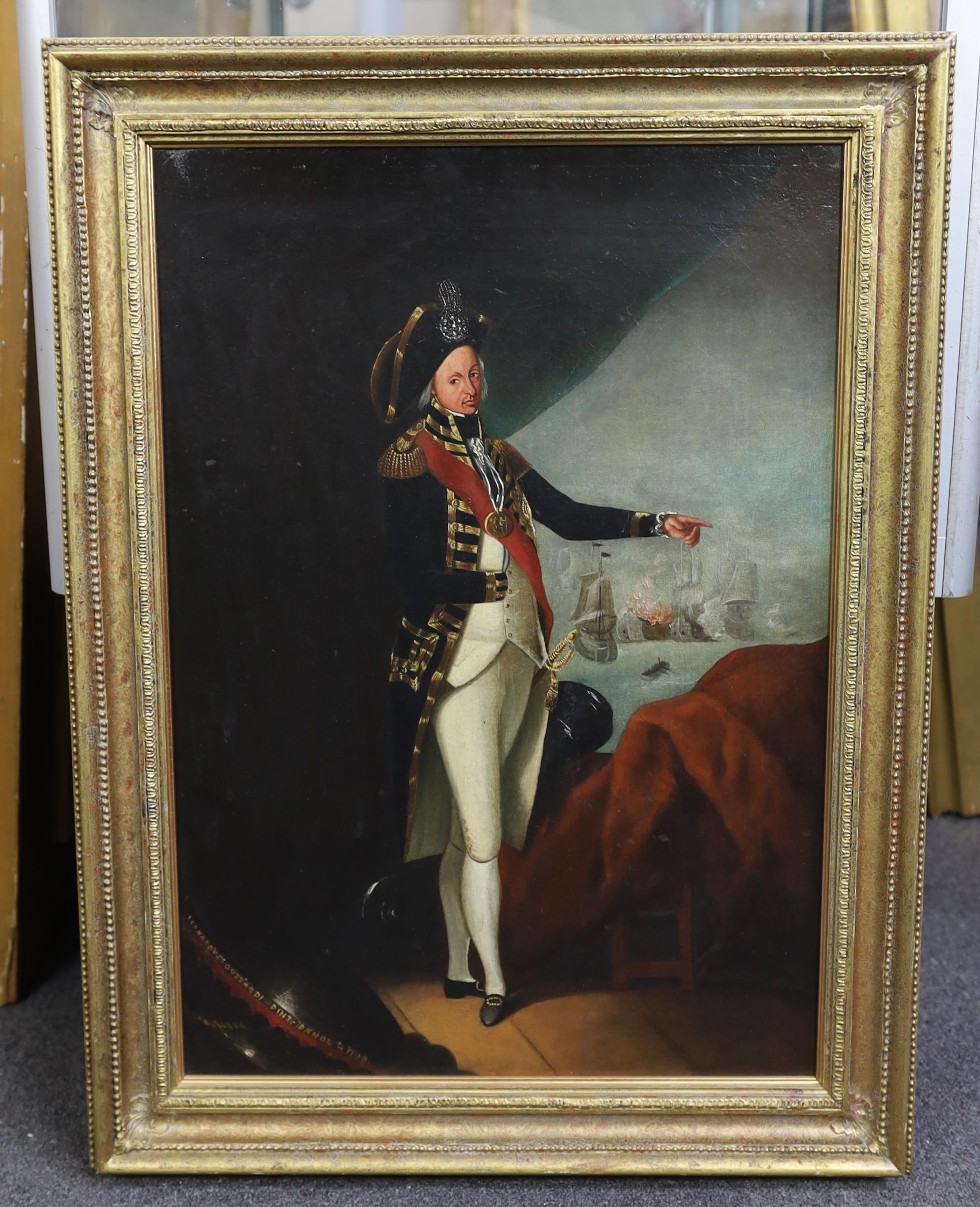 After Leonardo Guzzardi (Italian, active 1798-1800) Full length portrait of Rear Admiral Horatio - Image 2 of 3