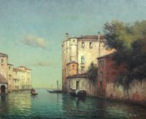 § § Noel Georges Bouvard (French, 1912-1975) 'A cool evening, Venice'oil on canvassigned50 x