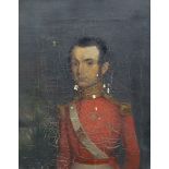 Thomas Williams of Barbados (19th C.) Portrait of a British army officer wearing a red uniform