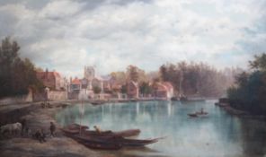 William Howard (British, 1800-1850) Twickenham viewed from the riveroil on canvassigned75 x