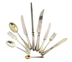 A modern complete canteen of Queen Elizabeth II silver Old English feather edge pattern cutlery