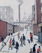 Laurence Stephen Lowry RBA RA (1887-1976) Street Scenelimited edition print of 850signed in pencil