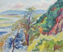 * * Birger Simonsson (Swedish, 1883-1938) Landscapeoil on boardinitialled45 x 55cm***CONDITION