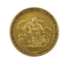 British Gold coins, George III sovereign 1820, good fine***CONDITION REPORT***PLEASE NOTE:-