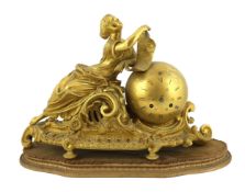 Brocot & Delettrez of Paris, a 19th century French ormolu mantel clock modelled as a classical