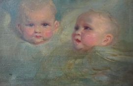 § § Frank O. Salisbury (English, 1874-1962) Study of Reynolds angelsoil on canvas28.5 x 44cm***