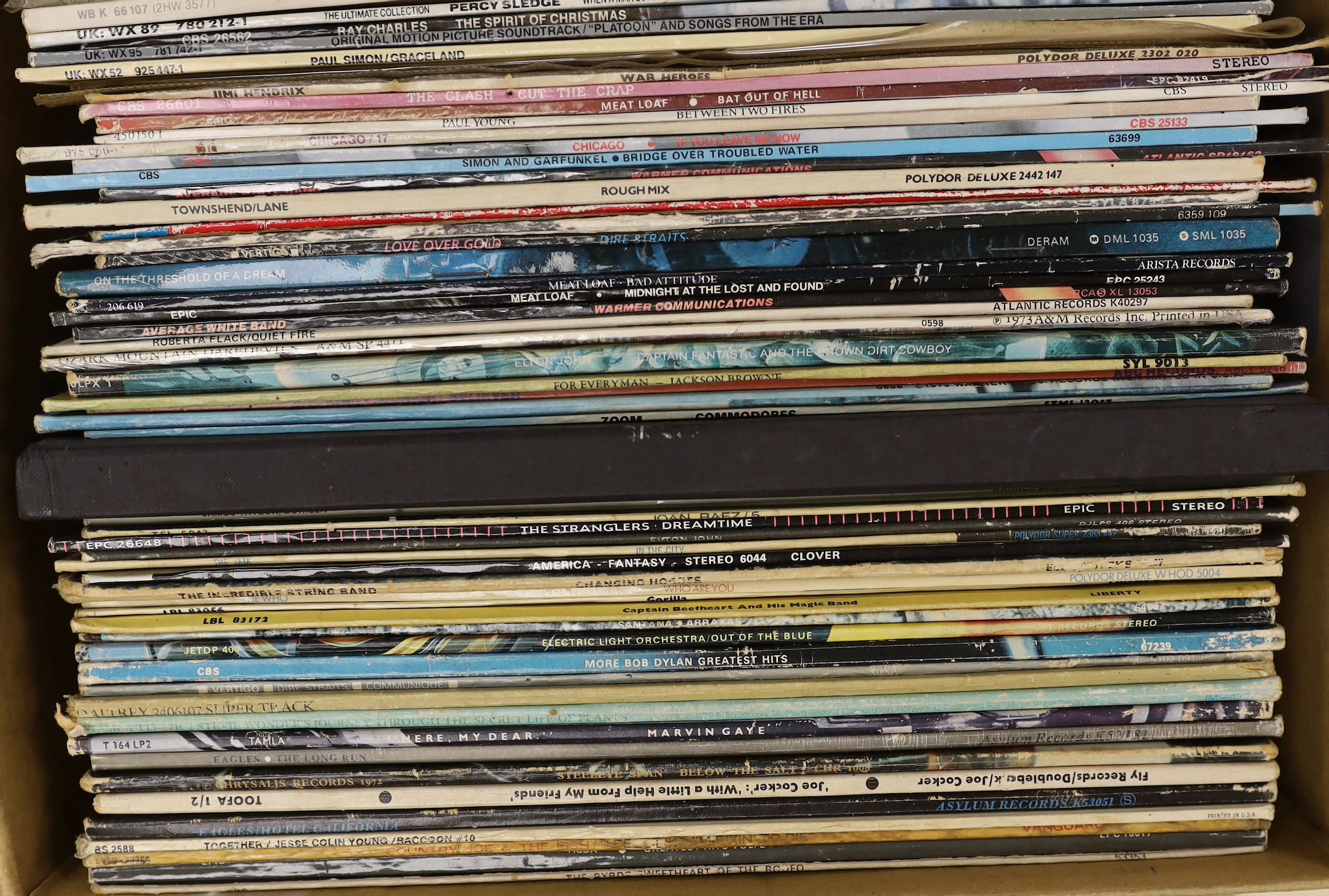 Sixty-nine LP record albums, by artists including; The Beach Boys, George Benson, Paul Simon, The - Image 2 of 3