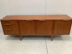 A McIntosh teak Dunvegan sideboard, width 201cm, depth 48cm, height 76cm