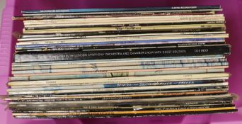 Thirty-eight LP record albums by artists including; The Doors, Carly Simon, Slap Happy, Frank Zappa,