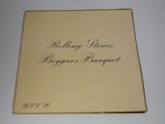 Rolling Stones; beggars banquet, LP record album, first mono pressing on red DECCA label, LK.4955,