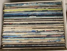 Fifty-eight LP record albums by artists including; Cat Stevens, The Sex Pistols, Simon &