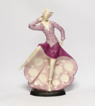 A Goldscheider England figurine of a dancing female, 41cm high
