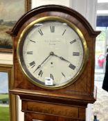 An early 19th century Scottish mahogany regulator longcase clock marked Robert Robertson,