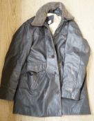 A gents TNO sportswear brown leather jacket size XXL