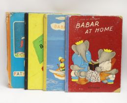 ° ° Books: Babar's Friend Zephir, 1937, Babar at Home, 1938, Babar the king, 1936 Babar and Father