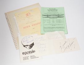 Omar Sharif autograph and Jazz autographs: Roland Kirk, Oscar Peterson, Count Basie, Herbie Hancock,