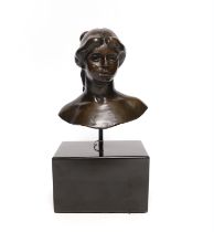 A House of Renoir reproduction bronze bust, ‘Tête de Petite Venus a la Pomme’ 10/99 AZB, 24cm high