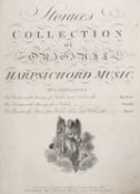 ° ° Storace, Stephen - Storace's Collection of Original Harpsichord Music. (vol.I) in 6 parts with