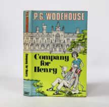 ° ° Wodehouse, P.G. - Company for Henry. Ist Edition. half title; publisher's cloth and d/wrapper.