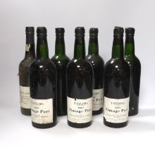 Five bottles of Taylor's 1963 Vintage Port and two other bottles of Port including Taylor's 1988