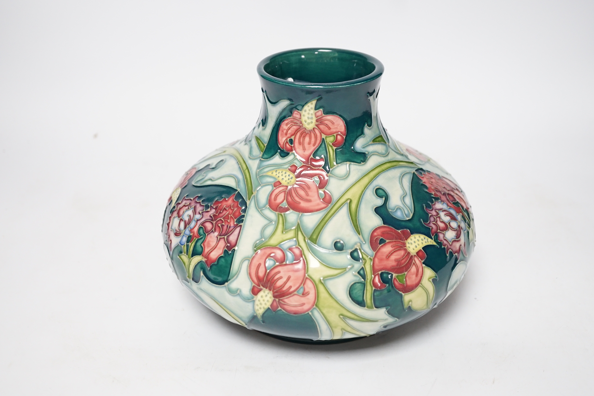 A Moorcroft Leicester pattern squat baluster vase, 16.5cm - Image 3 of 4