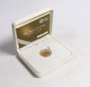 Royal Mint, The Royal Birthday Celebration gold sovereign, 2016, cased.