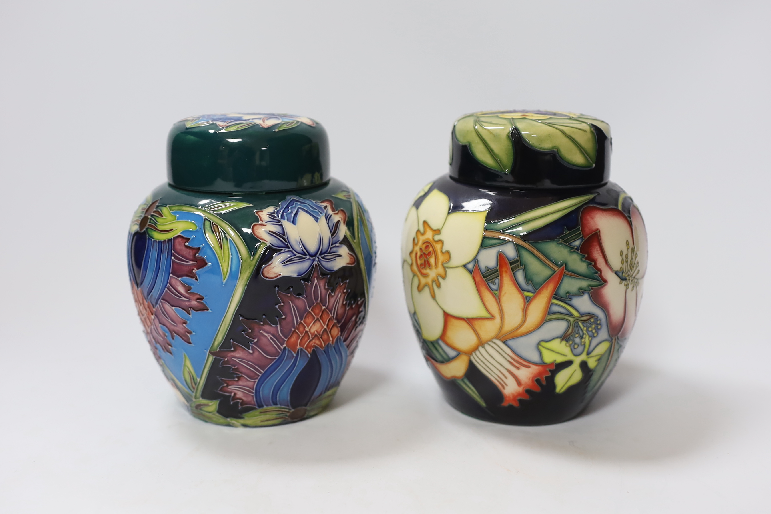 Two Moorcroft ginger jars; Golden Jubilee and Saadian patterns, 16cm - Image 2 of 5