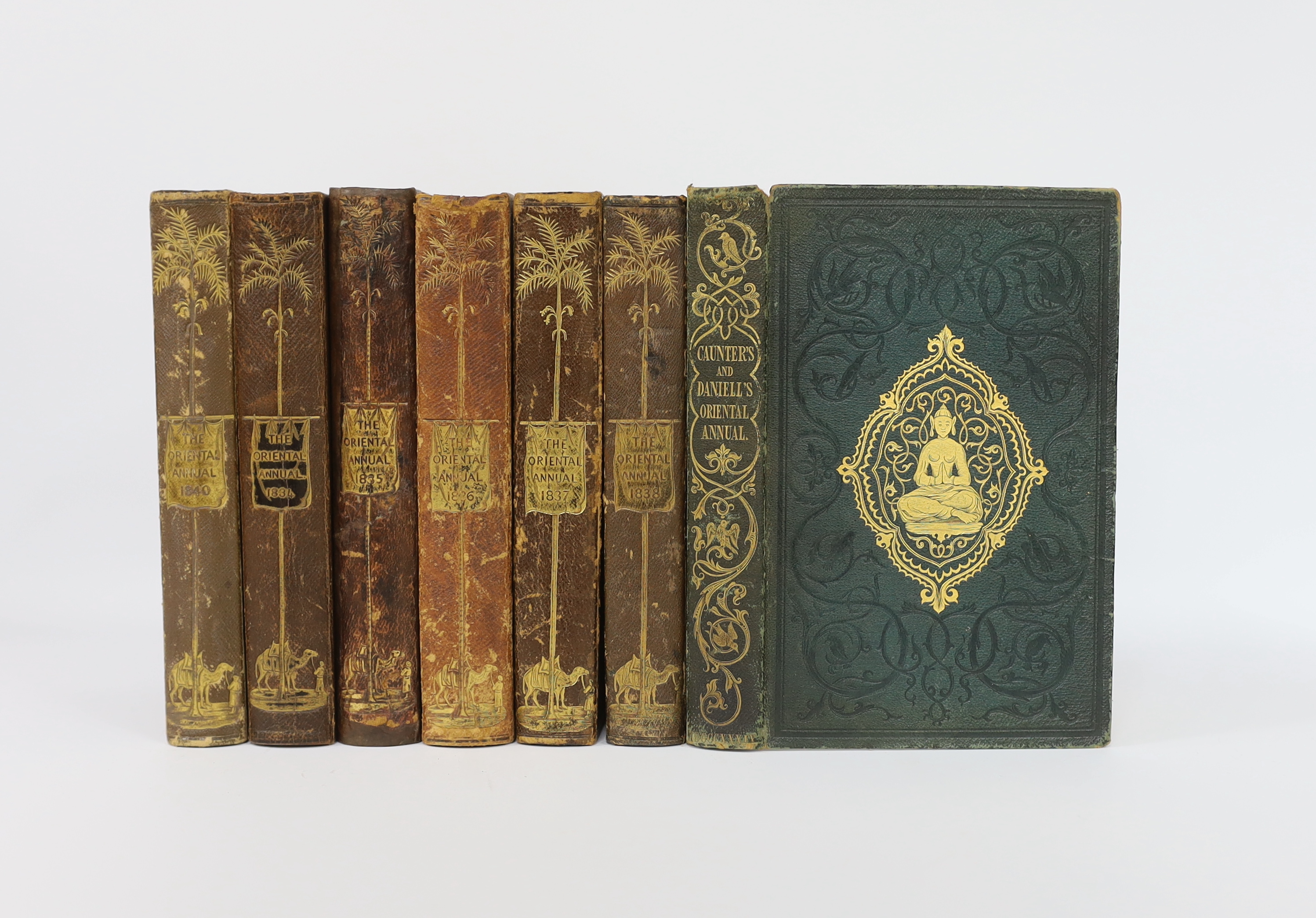 ° ° The Oriental Annual, or Scenes in India ... 7 vols., pictorial engraved and printed titles,