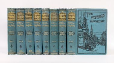 ° ° The Strand Magazine....vols. 1-8. illus. throughout; publisher's pictorial gilt lettered