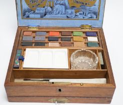 An early Victorian mahogany cased artist’s box by Brodie & Middleton,