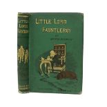 ° ° Burnett, Frances Hodgson - Little Lord Fauntleroy. Ist English Edition. vignette pictorial