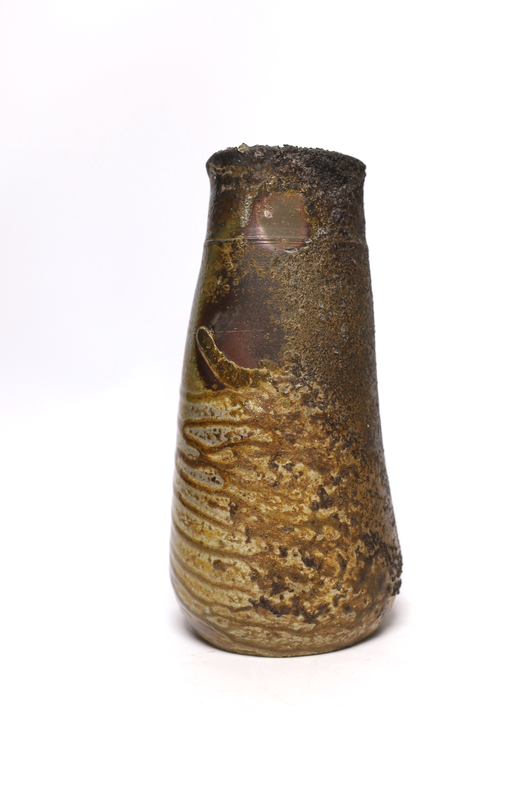 Fujiwara Yu (Japanese, b.1932), a Bizen stoneware vase, 26cm high - Image 2 of 5