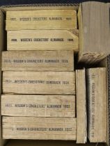 ° ° Wisden - John Wisden’s Cricketer’s Almanack for 1930-37, with original wrappers, loss to spine